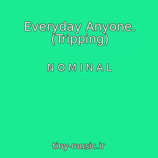 کاور آهنگ Everyday Anyone. (Tripping) از N O M I N A L