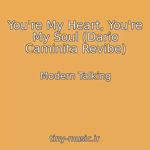 کاور آهنگ You're My Heart, You're My Soul (Dario Caminita Revibe) از Modern Talking
