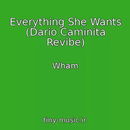 کاور آهنگ Everything She Wants (Dario Caminita Revibe) از Wham