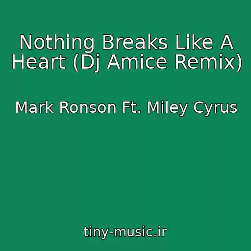 کاور آهنگ Nothing Breaks Like A Heart (Dj Amice Remix) از Mark Ronson Ft. Miley Cyrus