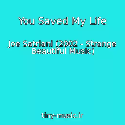 کاور آهنگ You Saved My Life از Joe Satriani (2002 - Strange Beautiful Music)