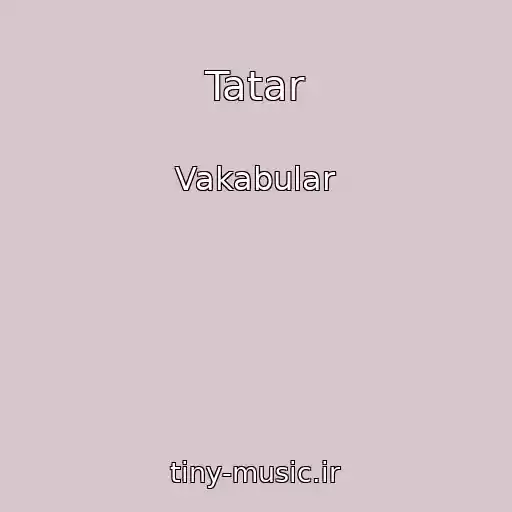 کاور آهنگ Tatar از Vakabular