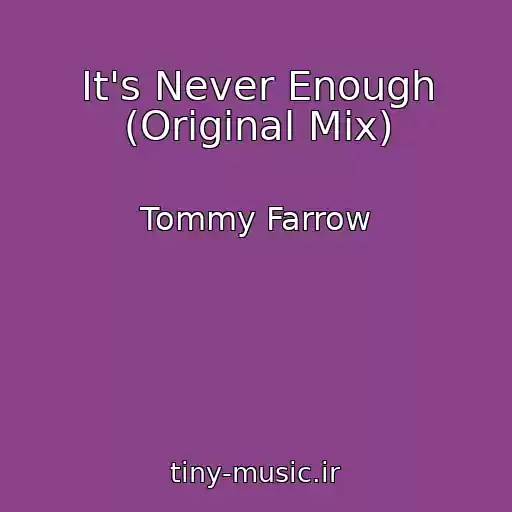 کاور آهنگ It's Never Enough (Original Mix) از Tommy Farrow