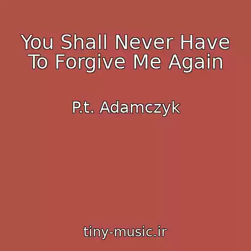 کاور آهنگ You Shall Never Have To Forgive Me Again از P.t. Adamczyk