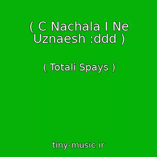 کاور آهنگ ( C Nachala I Ne Uznaesh :ddd ) از ( Totali Spays )