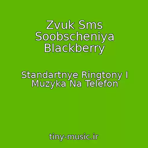 کاور آهنگ Zvuk Sms Soobscheniya Blackberry از Standartnye Ringtony I Muzyka Na Telefon