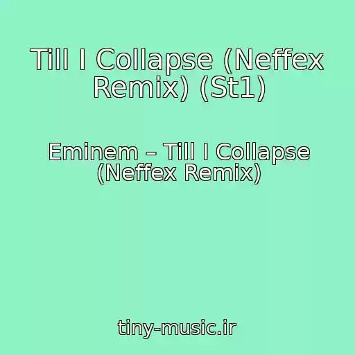 کاور آهنگ Till I Collapse (Neffex Remix) (St1) از Eminem – Till I Collapse (Neffex Remix)
