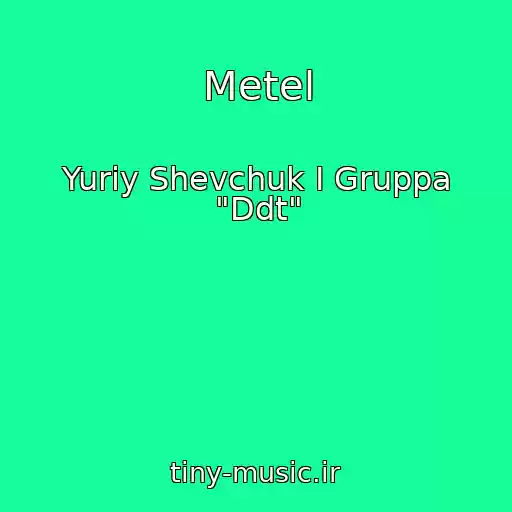 کاور آهنگ Metel از Yuriy Shevchuk I Gruppa "Ddt"