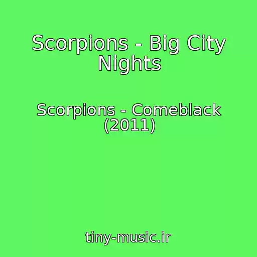 کاور آهنگ Scorpions - Big City Nights از Scorpions - Comeblack (2011)