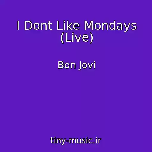 کاور آهنگ I Dont Like Mondays (Live) از Bon Jovi