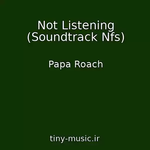 کاور آهنگ Not Listening (Soundtrack Nfs) از Papa Roach