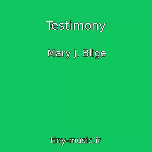 کاور آهنگ Testimony از Mary J. Blige