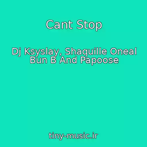 کاور آهنگ Cant Stop از Dj Ksyslay, Shaquille Oneal Bun B And Papoose