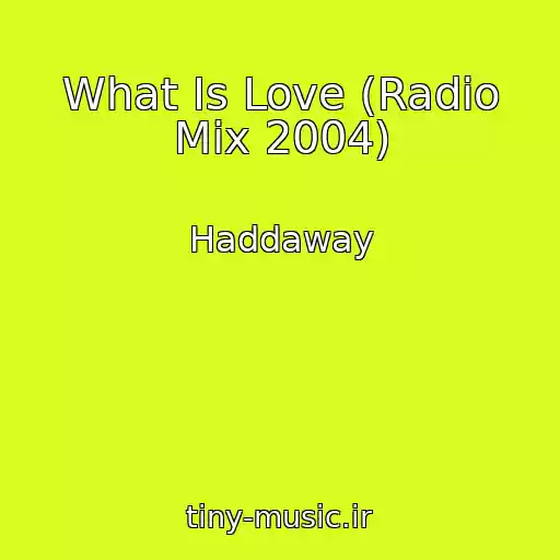کاور آهنگ What Is Love (Radio Mix 2004) از Haddaway