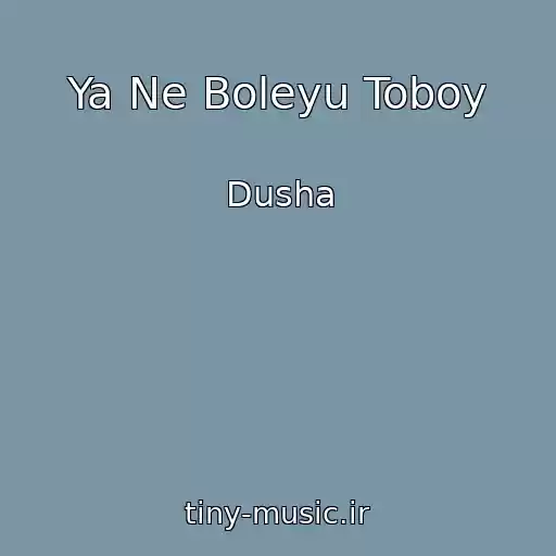 کاور آهنگ Ya Ne Boleyu Toboy از Dusha