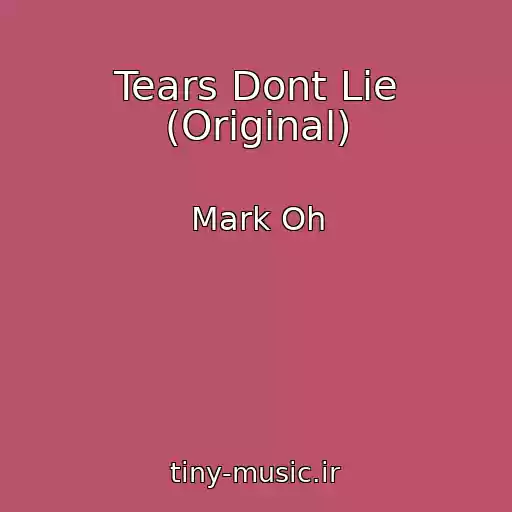 کاور آهنگ Tears Dont Lie (Original) از Mark Oh