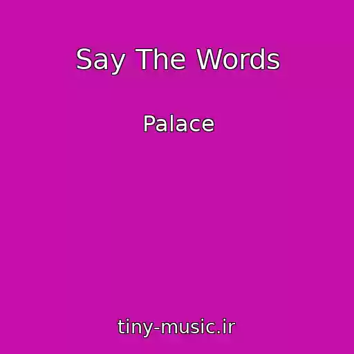 کاور آهنگ Say The Words از Palace