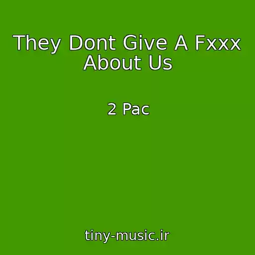 کاور آهنگ They Dont Give A Fxxx About Us از 2 Pac
