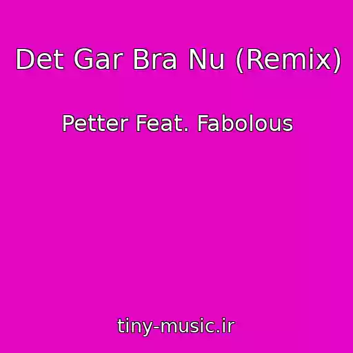 کاور آهنگ Det Gar Bra Nu (Remix) از Petter Feat. Fabolous