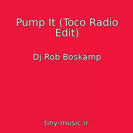 کاور آهنگ Pump It (Toco Radio Edit) از Dj Rob Boskamp
