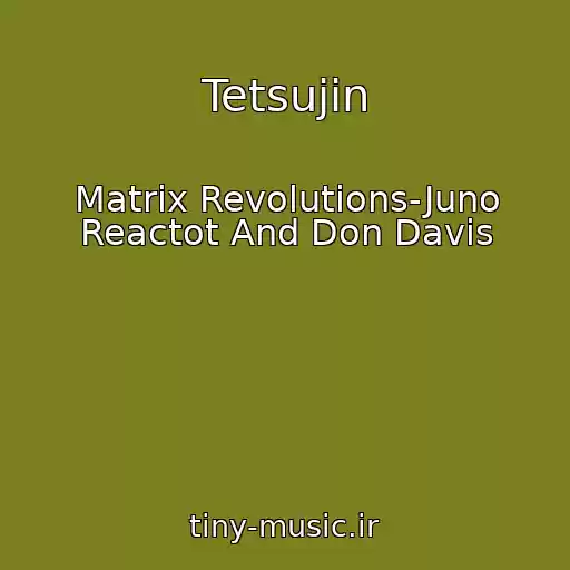 کاور آهنگ Tetsujin از Matrix Revolutions-Juno Reactot And Don Davis
