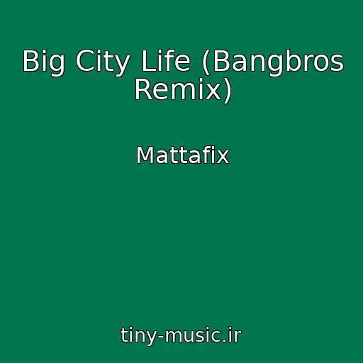 کاور آهنگ Big City Life (Bangbros Remix) از Mattafix