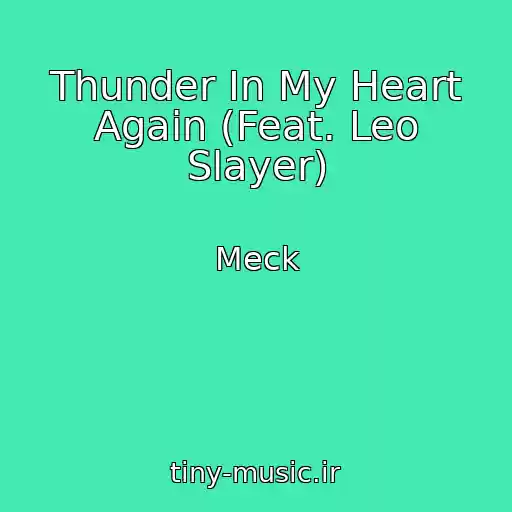 کاور آهنگ Thunder In My Heart Again (Feat. Leo Slayer) از Meck