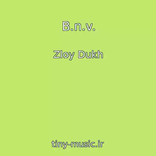 کاور آهنگ B.n.v. از Zloy Dukh