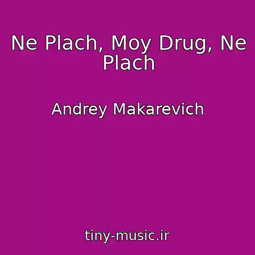 کاور آهنگ Ne Plach, Moy Drug, Ne Plach از Andrey Makarevich