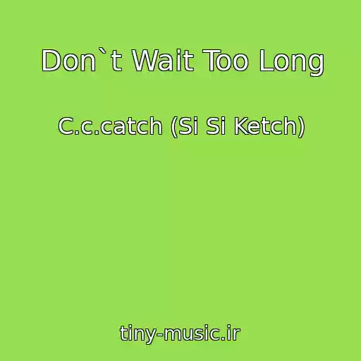کاور آهنگ Don`t Wait Too Long از C.c.catch (Si Si Ketch)