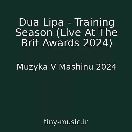 کاور آهنگ Dua Lipa - Training Season (Live At The Brit Awards 2024) از Muzyka V Mashinu 2024