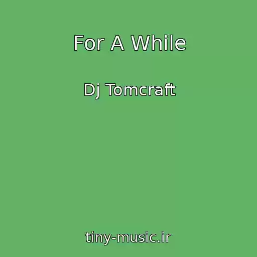 کاور آهنگ For A While از Dj Tomcraft