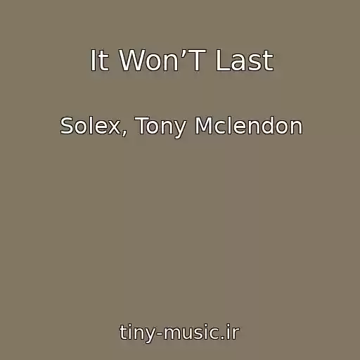 کاور آهنگ It Won’T Last از Solex, Tony Mclendon