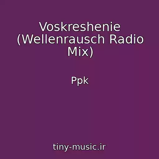 کاور آهنگ Voskreshenie (Wellenrausch Radio Mix) از Ppk