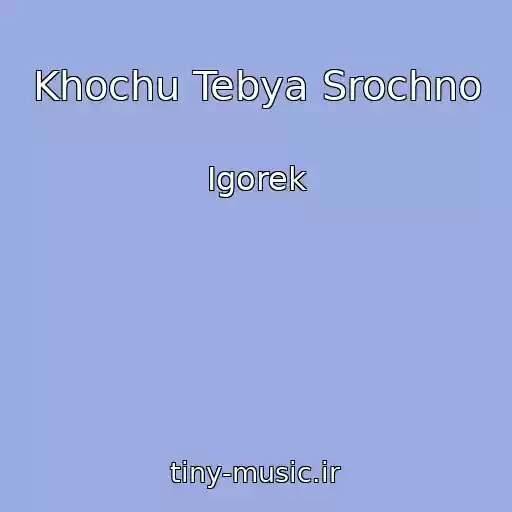 کاور آهنگ Khochu Tebya Srochno از Igorek