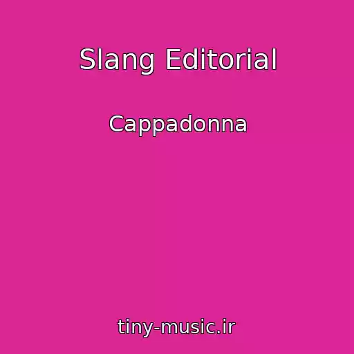 کاور آهنگ Slang Editorial از Cappadonna
