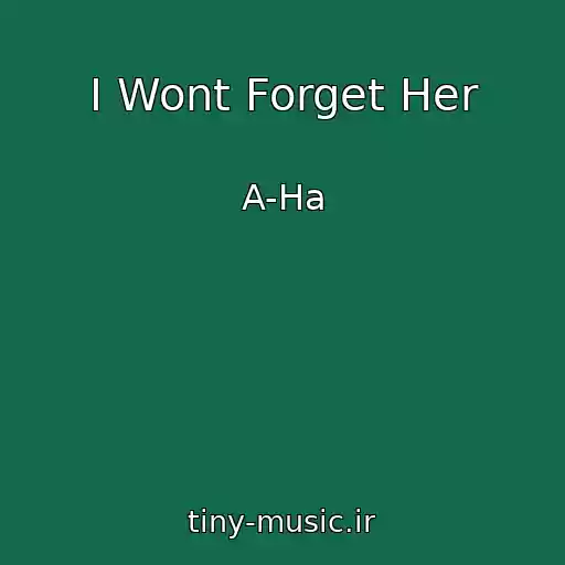 کاور آهنگ I Wont Forget Her از A-Ha