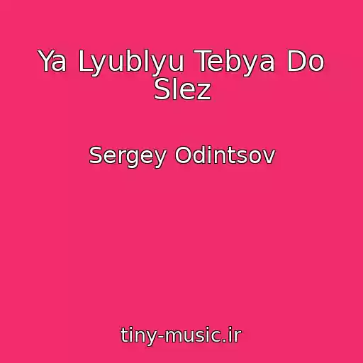 کاور آهنگ Ya Lyublyu Tebya Do Slez از Sergey Odintsov