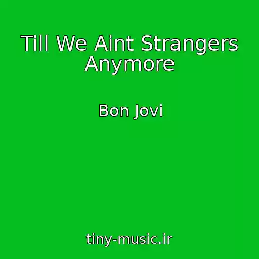 کاور آهنگ Till We Aint Strangers Anymore از Bon Jovi