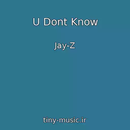 کاور آهنگ U Dont Know از Jay-Z
