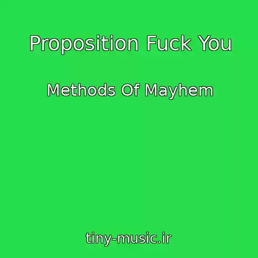 کاور آهنگ Proposition Fuck You از Methods Of Mayhem