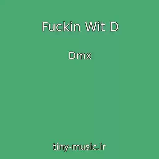 کاور آهنگ Fuckin Wit D از Dmx