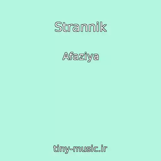 کاور آهنگ Strannik از Afaziya