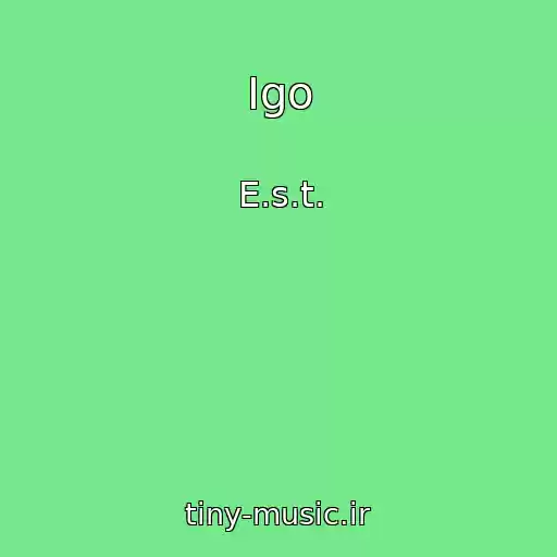 کاور آهنگ Igo از E.s.t.