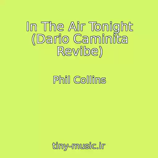 کاور آهنگ In The Air Tonight (Dario Caminita Revibe) از Phil Collins
