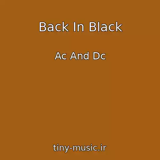 کاور آهنگ Back In Black از Ac And Dc
