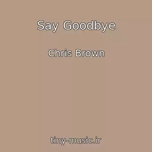 کاور آهنگ Say Goodbye از Chris Brown