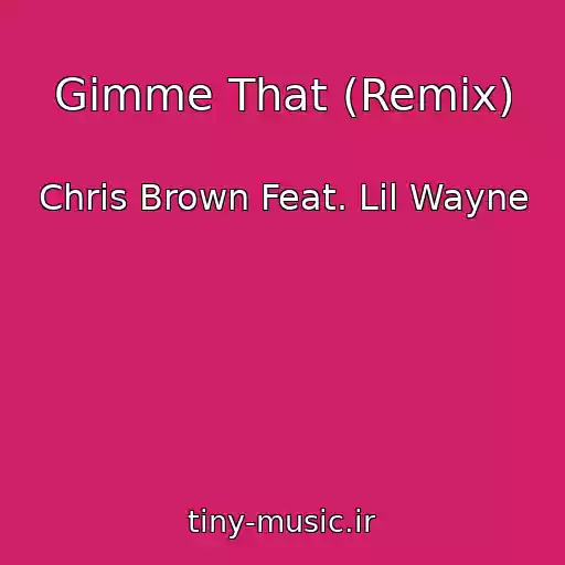 کاور آهنگ Gimme That (Remix) از Chris Brown Feat. Lil Wayne