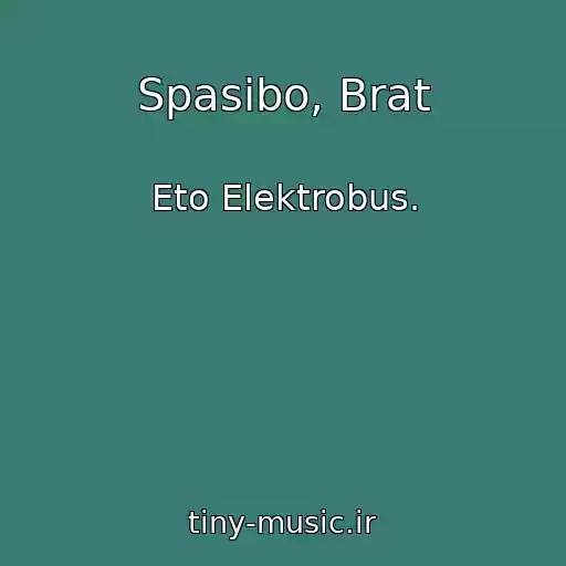 کاور آهنگ Spasibo, Brat از Eto Elektrobus.