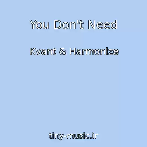 کاور آهنگ You Don't Need از Kvant & Harmonize